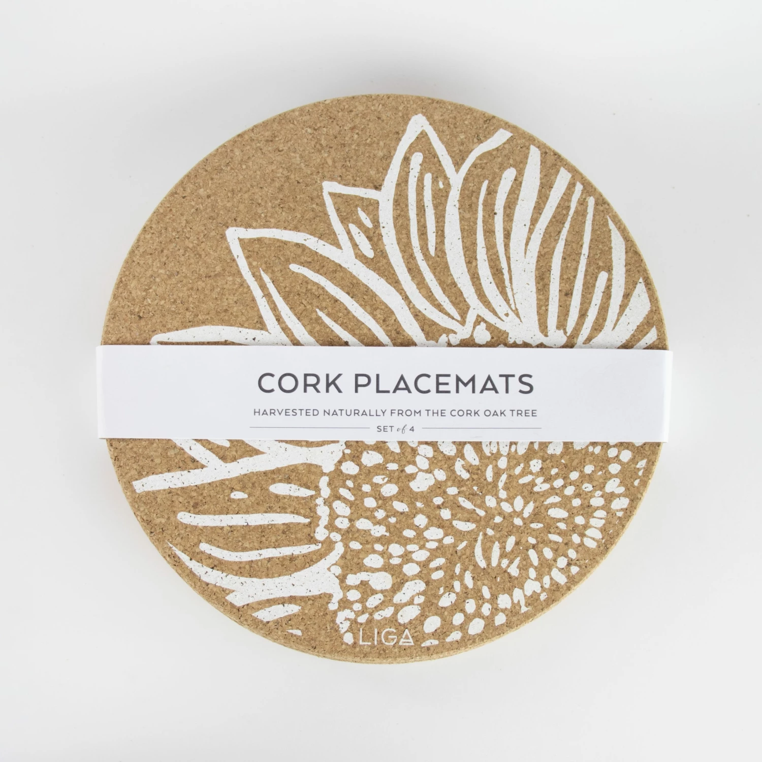 LIGA Cork Placemats Sunflower Set 3 LIGA Cork Placemats Sunflower Set