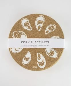 LIGA Cork Placemats Oysters Set