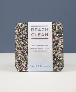 LIGA Eco Coasters Beach Clean Set Of 4