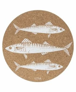 LIGA Cork Placemat Mackerel