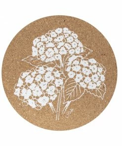 LIGA Cork Placemats Hydrangea Set