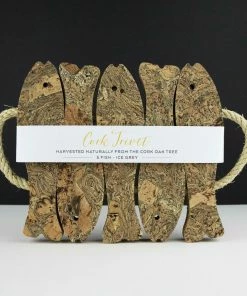 LIGA Large Marbled Cork Fish Trivet
