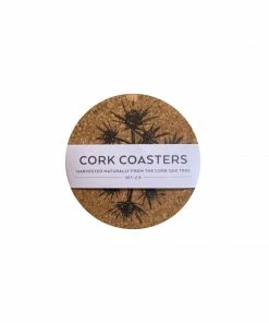 LIGA Cork Coaster Sea Holly Set