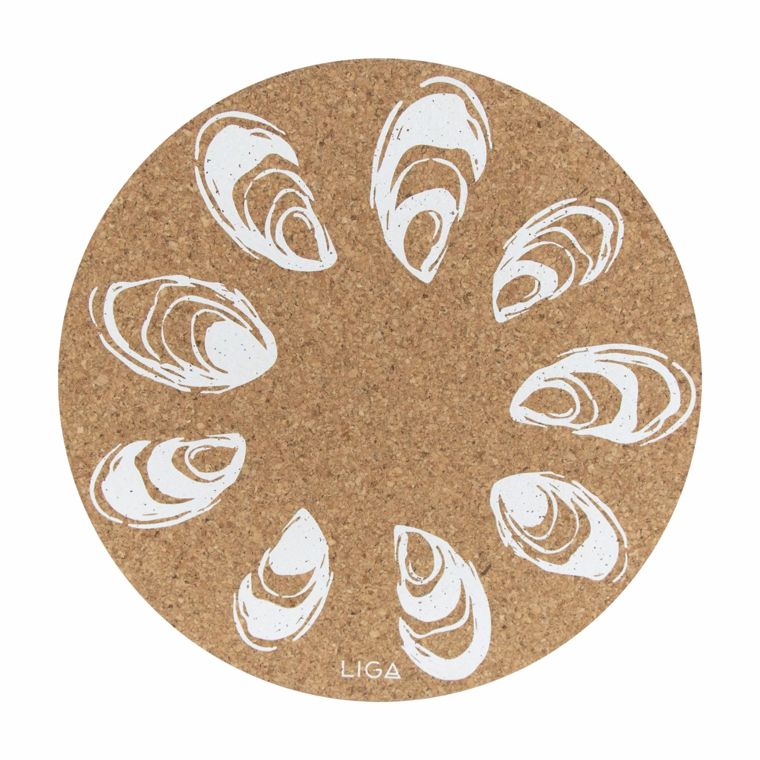 LIGA Cork Placemat Oysters 3 LIGA Cork Placemat Oysters