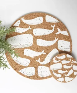 LIGA Cork Placemat White Whales 7 LIGA Cork Placemat White Whales