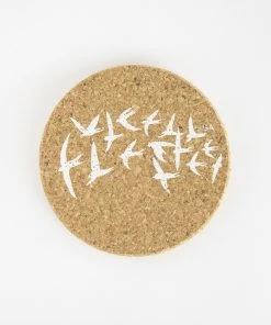 LIGA Cork Coasters Swallows White Set