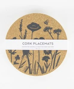 LIGA Cork Placemats Wildflowers Set