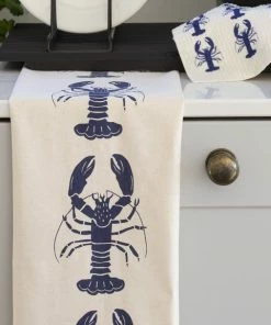 LIGA Lobster Tea Towel Organic Cotton - Navy Blue 5 LIGA Lobster Tea Towel Organic Cotton - Navy Blue