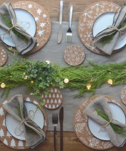 LIGA Set of 4 Cork Star Coasters