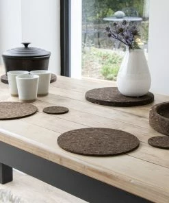 LIGA Cork Placemat Set | Smoked Set of 4