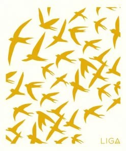 LIGA Pack of 2 Swallow and Dandelion Eco Dishcloths