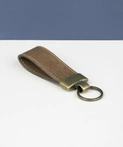 LIGA Dark Natural Sustainable Cork Key Fob