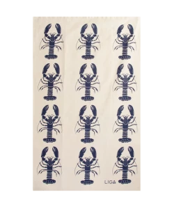 LIGA Lobster Tea Towel Organic Cotton - Navy Blue