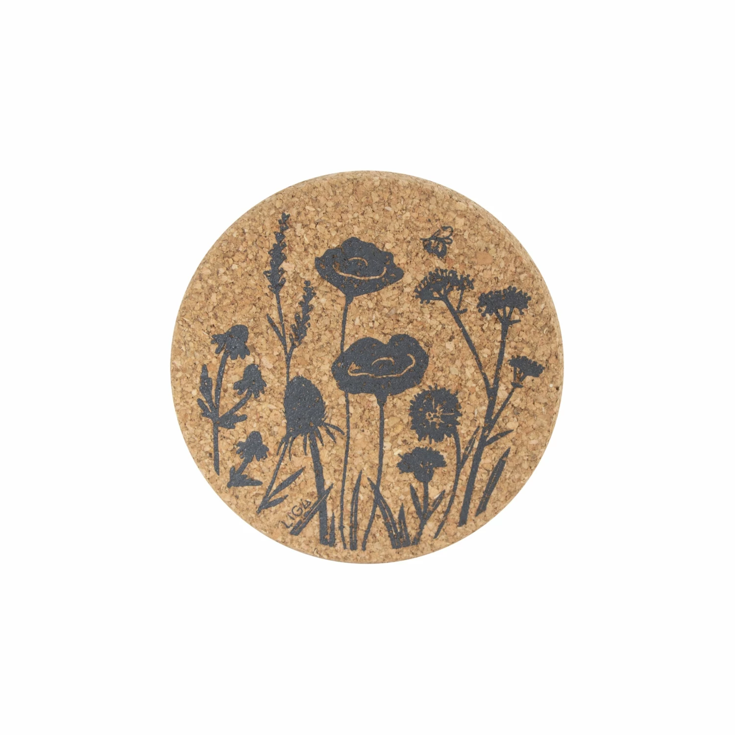LIGA Cork Coaster Wildflowers Set 3 LIGA Cork Coaster Wildflowers Set