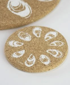 LIGA Cork Coaster Oysters Set 11 LIGA Cork Coaster Oysters Set