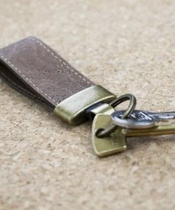 LIGA Dark Natural Sustainable Cork Key Fob
