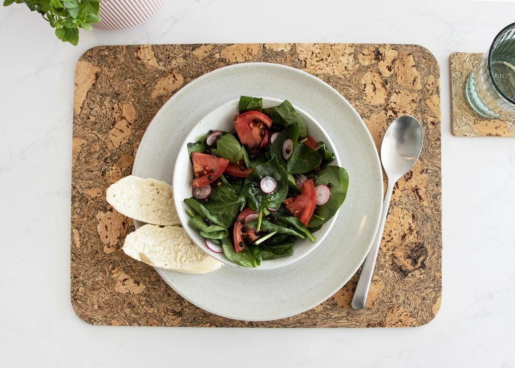 LIGA Ice Grey Rectangle Cork Placemats 5 LIGA Ice Grey Rectangle Cork Placemats