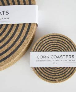 LIGA Cork Coaster Orbit Grey Set