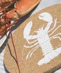 LIGA Cork Placemat White Lobster 10 LIGA Cork Placemat White Lobster