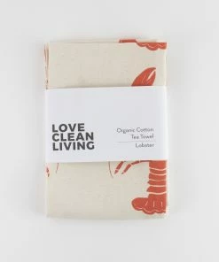 LIGA Organic Tea Towel Lobster
