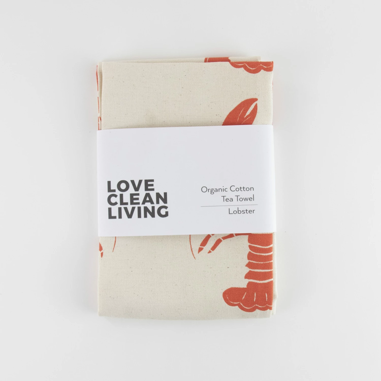 LIGA Organic Tea Towel Lobster 3 LIGA Organic Tea Towel Lobster