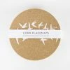 LIGA Cork Placemats Swallows White Set