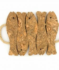 LIGA Large Marbled Cork Fish Trivet