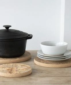 LIGA Ice Grey Trivet Round Medium 11 LIGA Ice Grey Trivet Round Medium