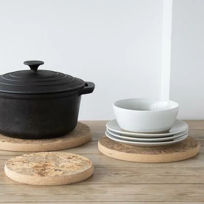 LIGA Ice Grey Trivet Round Medium 7 LIGA Ice Grey Trivet Round Medium