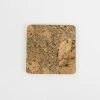 LIGA Cork Coaster Set Square Ice Grey