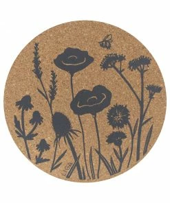 LIGA Cork Placemats Wildflowers Set