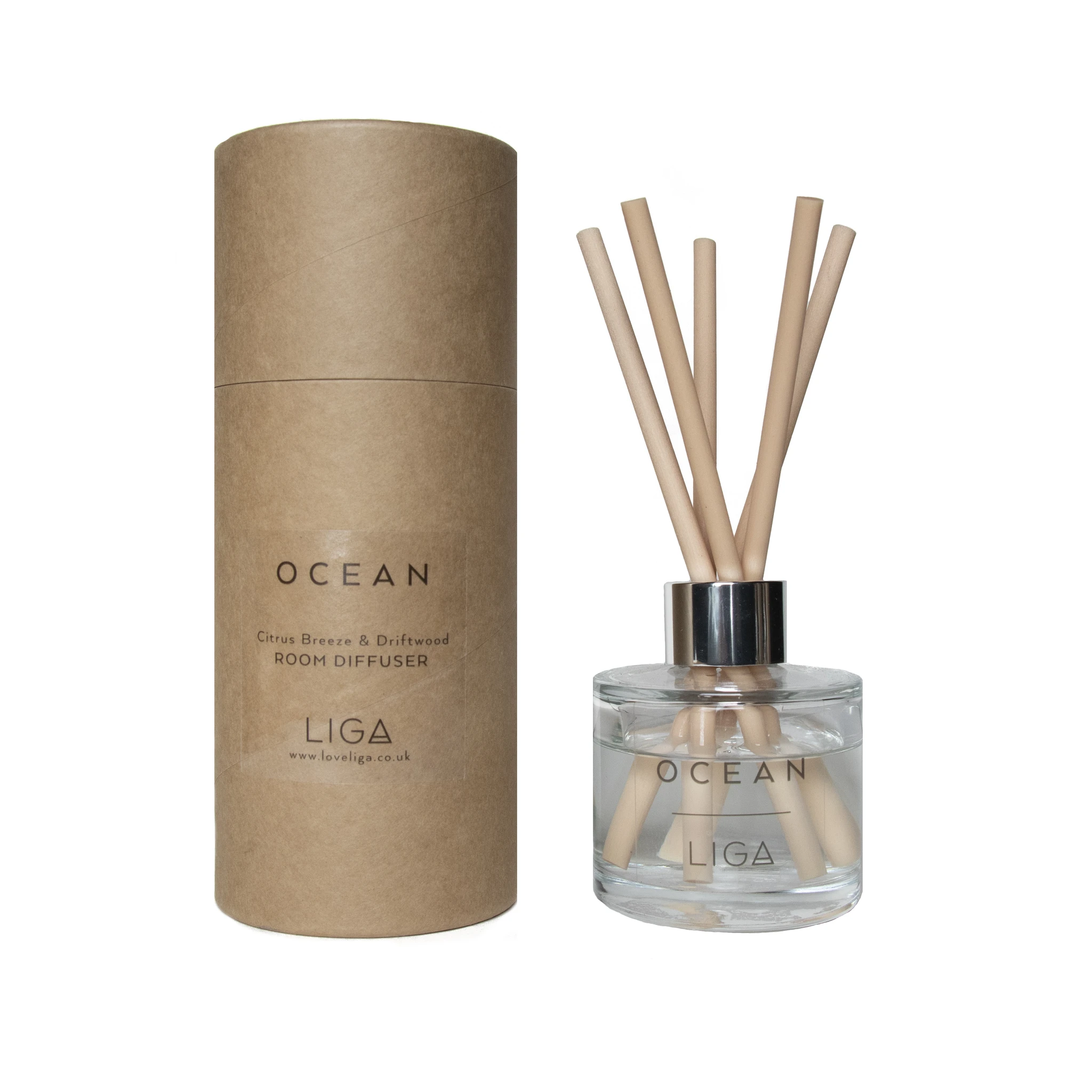 LIGA Citrus Breeze And Driftwood Ocean Reed Diffuser Set 3 LIGA Citrus Breeze And Driftwood Ocean Reed Diffuser Set