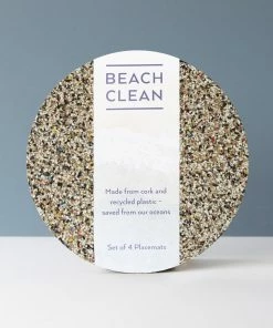 LIGA Beach Clean Round Placemats Set of 4