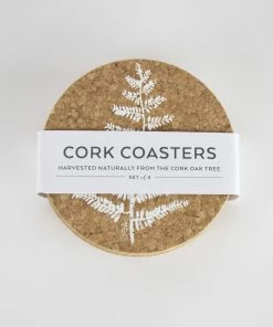 LIGA Cork Coaster Fern Set
