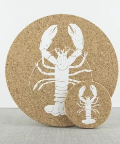 LIGA Cork Placemat White Lobster 11 LIGA Cork Placemat White Lobster