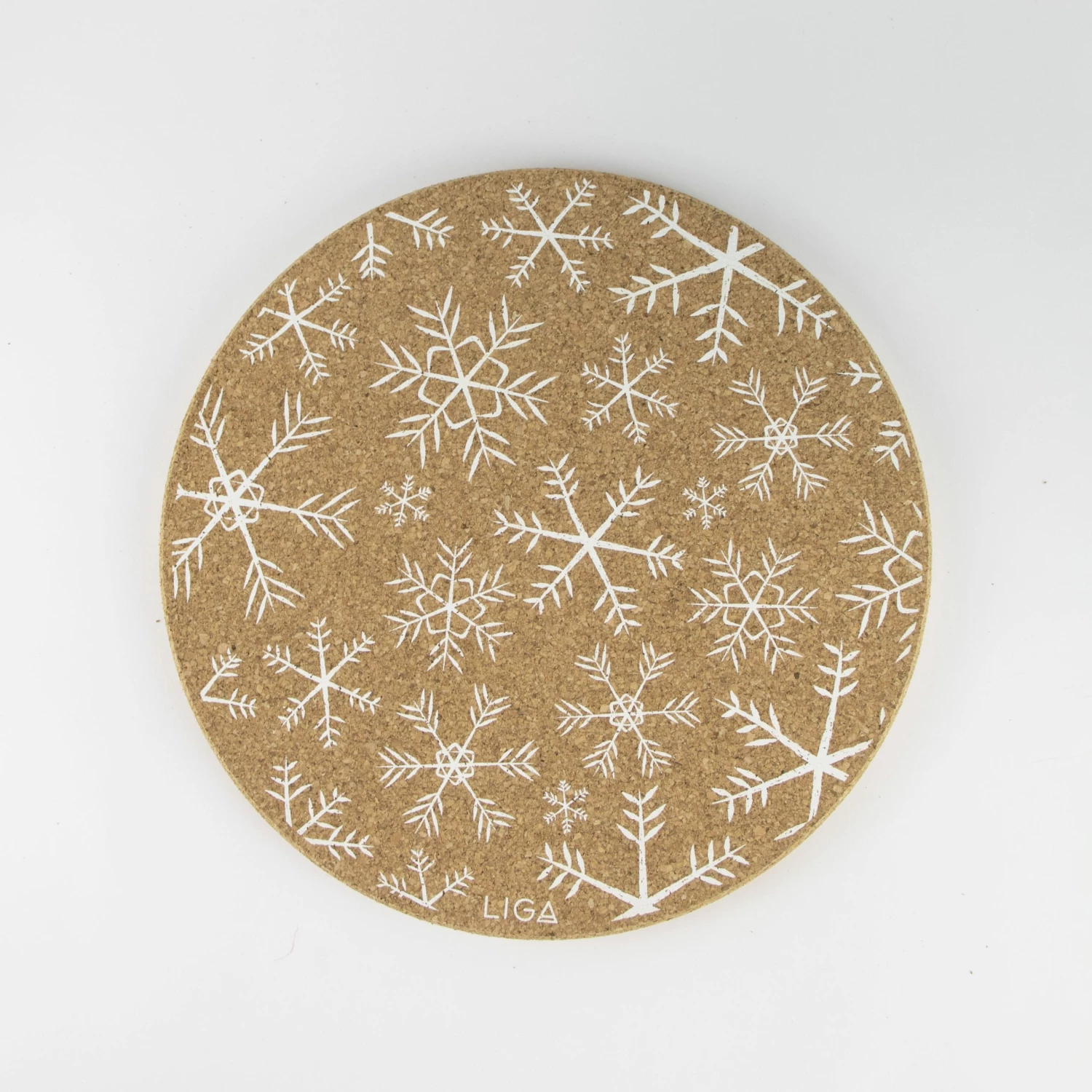 LIGA Cork Placemats Snowflakes Set 7 LIGA Cork Placemats Snowflakes Set